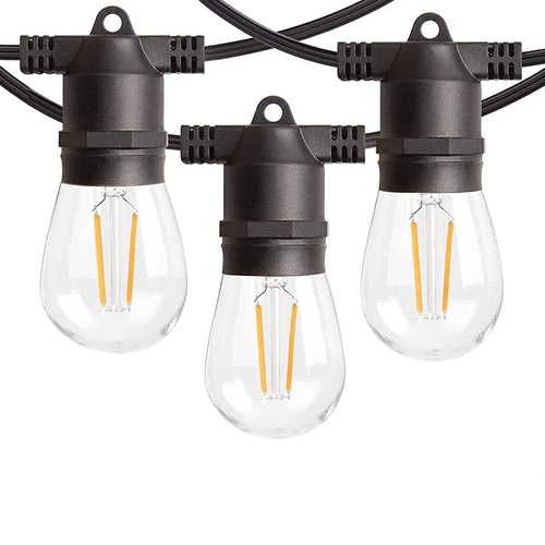 BRIGHTLIVING 48-ft. LED Outdoor Sting Lights, IP65 Rated, 15 Bulbs